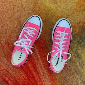 Pink Platform Converse